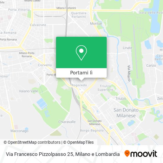 Mappa Via Francesco Pizzolpasso 25