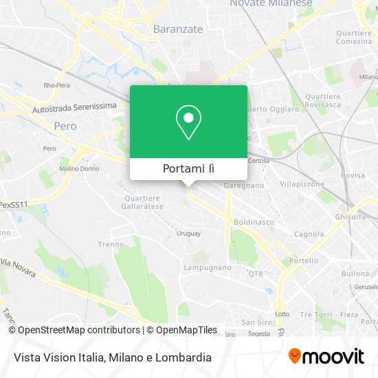 Mappa Vista Vision Italia