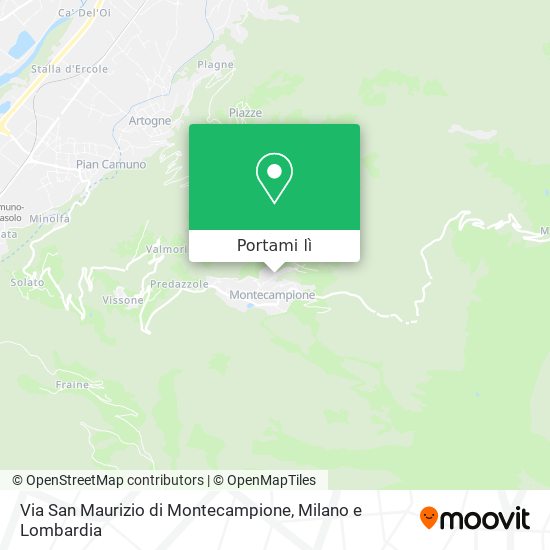 Mappa Via San Maurizio di Montecampione