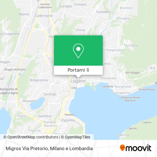 Mappa Migros Via Pretorio