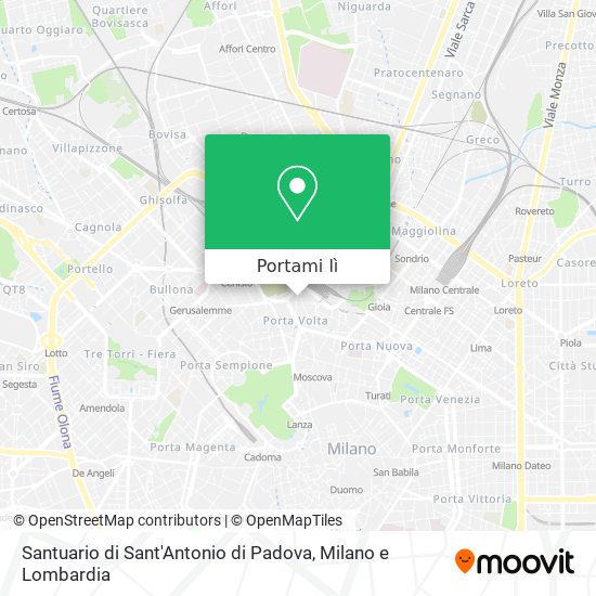 Mappa Santuario di Sant'Antonio di Padova
