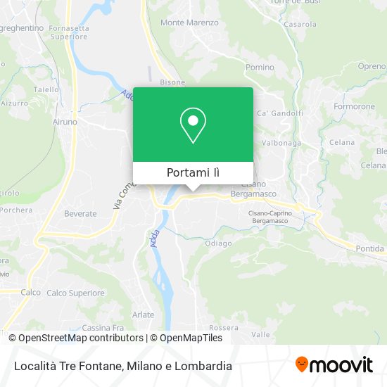 Mappa Località Tre Fontane