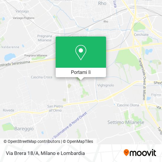 Mappa Via Brera 18/A