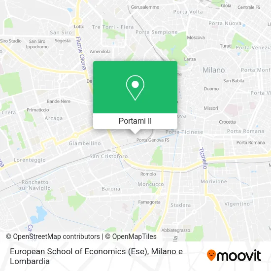 Mappa European School of Economics (Ese)