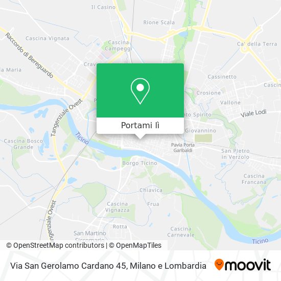 Mappa Via San Gerolamo Cardano 45