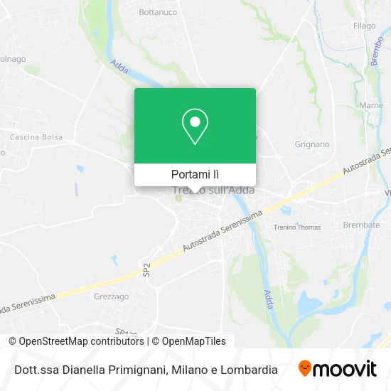 Mappa Dott.ssa Dianella Primignani