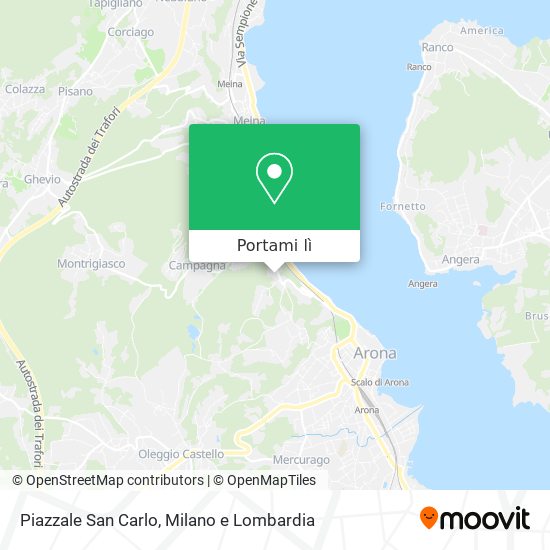 Mappa Piazzale San Carlo