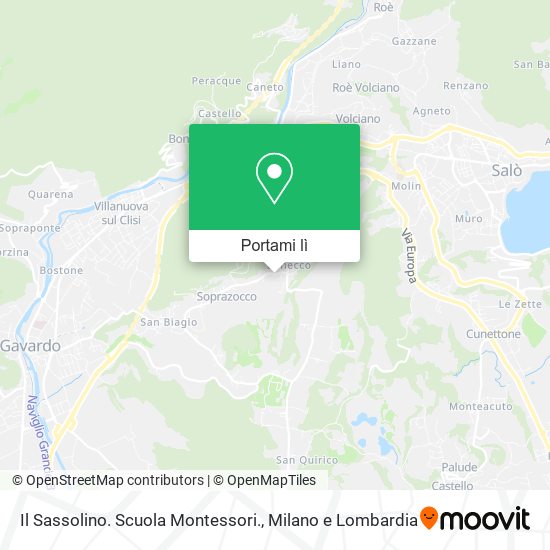 Mappa Il Sassolino. Scuola Montessori.