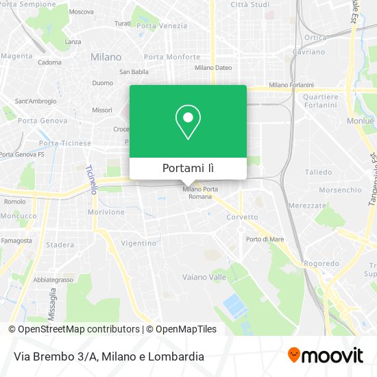 Mappa Via Brembo 3/A