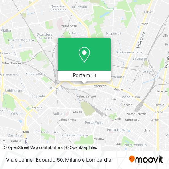 Mappa Viale Jenner Edoardo 50