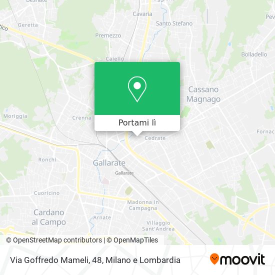 Mappa Via Goffredo Mameli, 48