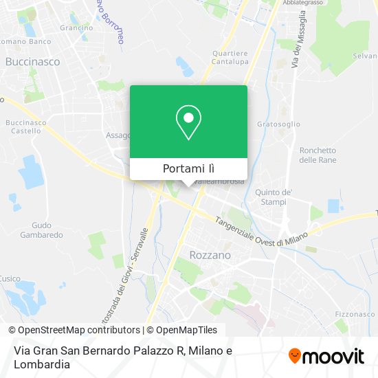 Mappa Via Gran San Bernardo Palazzo R