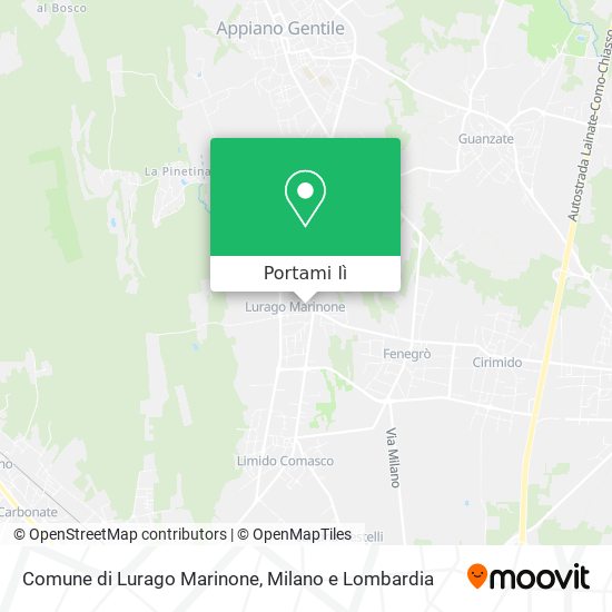 Mappa Comune di Lurago Marinone