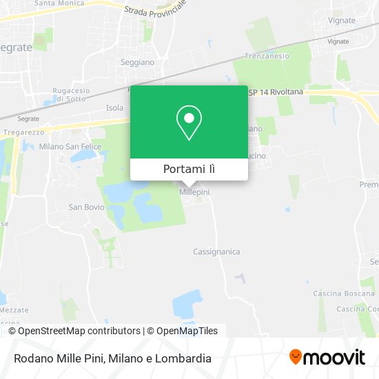 Mappa Rodano Mille Pini