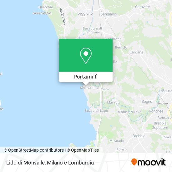 Mappa Lido di Monvalle
