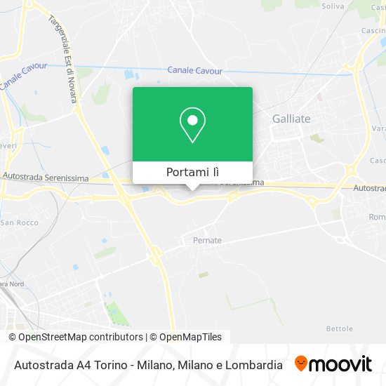 Come Arrivare A Autostrada A4 Torino Milano A Novara Con Bus Treno O Metro