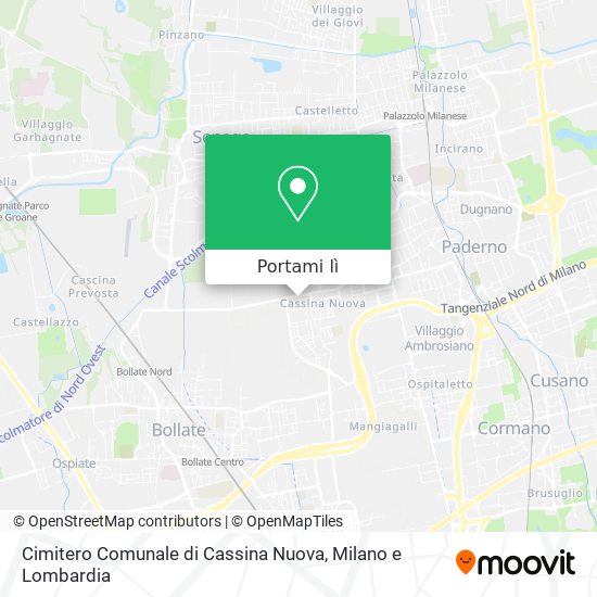 Mappa Cimitero Comunale di Cassina Nuova