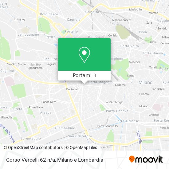Mappa Corso Vercelli 62 n/a