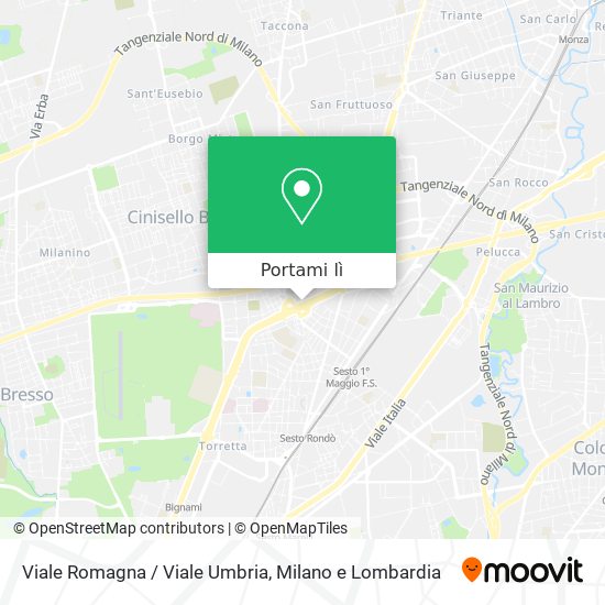 Mappa Viale Romagna / Viale Umbria