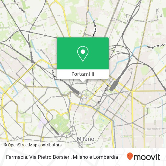 Mappa Farmacia, Via Pietro Borsieri