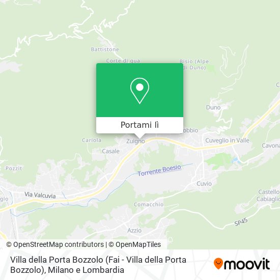 Mappa Villa della Porta Bozzolo