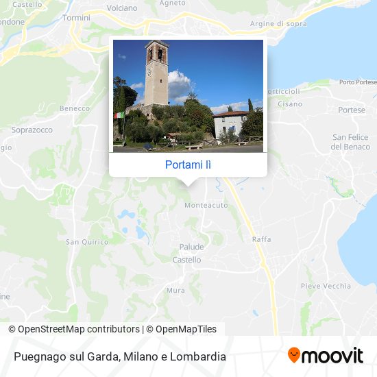 Mappa Puegnago sul Garda