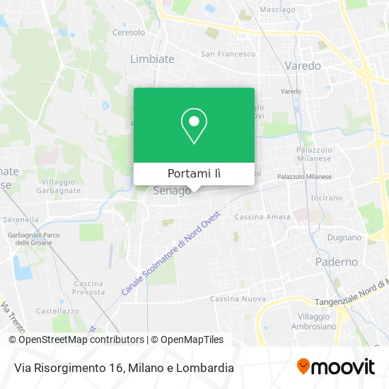 Mappa Via Risorgimento 16