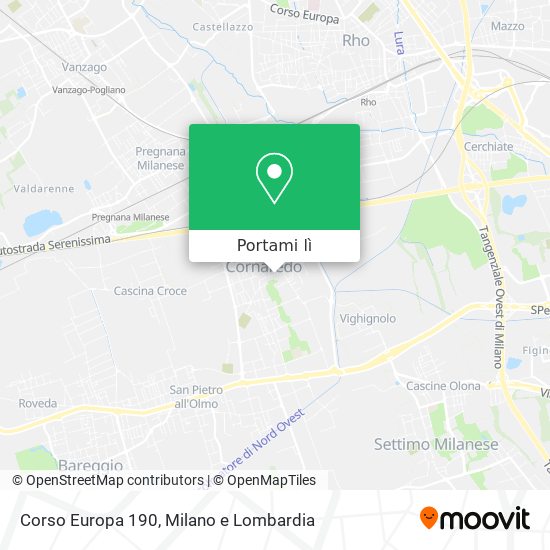Mappa Corso Europa 190
