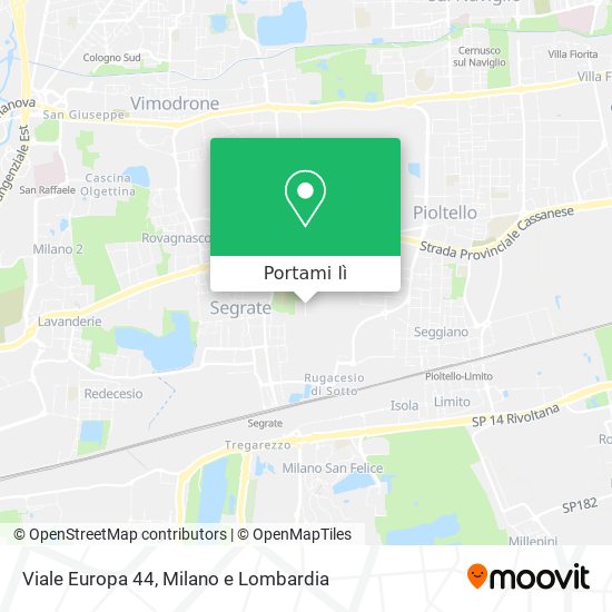 Mappa Viale Europa 44