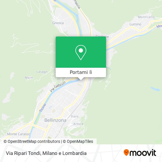 Mappa Via Ripari Tondi