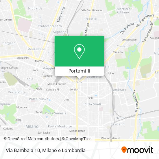 Mappa Via Bambaia 10