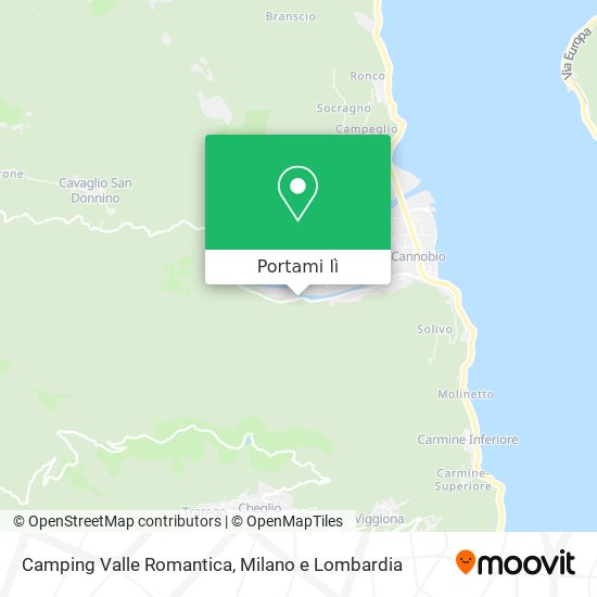 Mappa Camping Valle Romantica