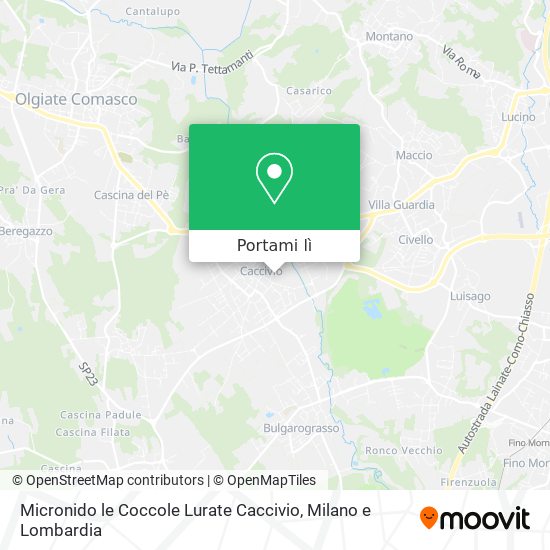 Mappa Micronido le Coccole Lurate Caccivio