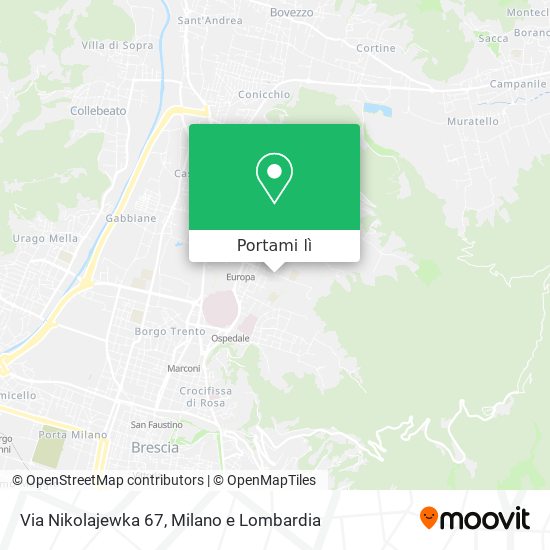 Mappa Via Nikolajewka 67