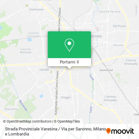 Mappa Strada Provinciale Varesina / Via per Saronno
