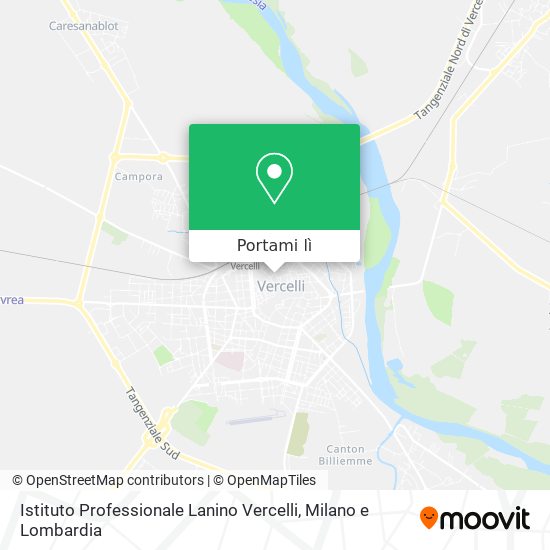 Mappa Istituto Professionale Lanino Vercelli