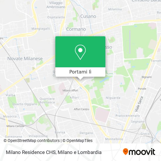 Mappa Milano Residence CHS