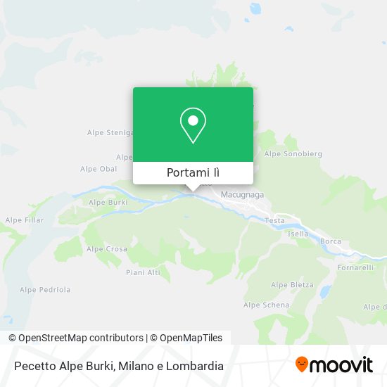 Mappa Pecetto Alpe Burki