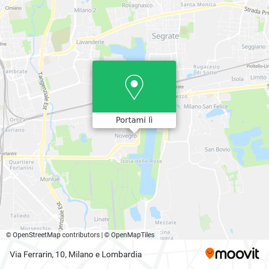 Mappa Via Ferrarin, 10