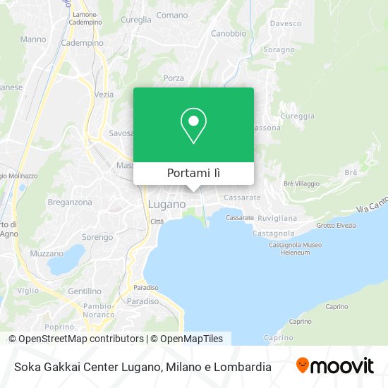 Mappa Soka Gakkai Center Lugano