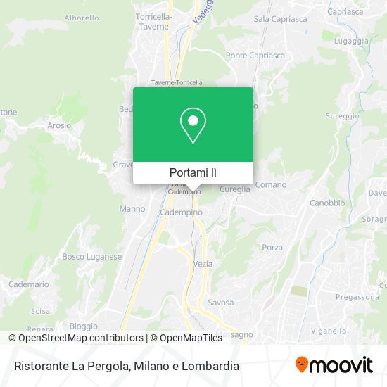 Mappa Ristorante La Pergola