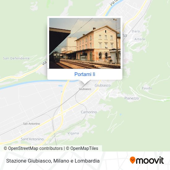 Mappa Stazione Giubiasco