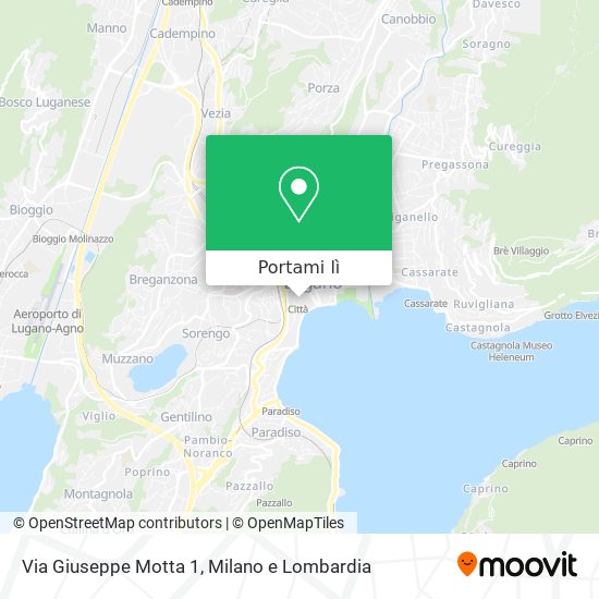 Mappa Via Giuseppe Motta 1