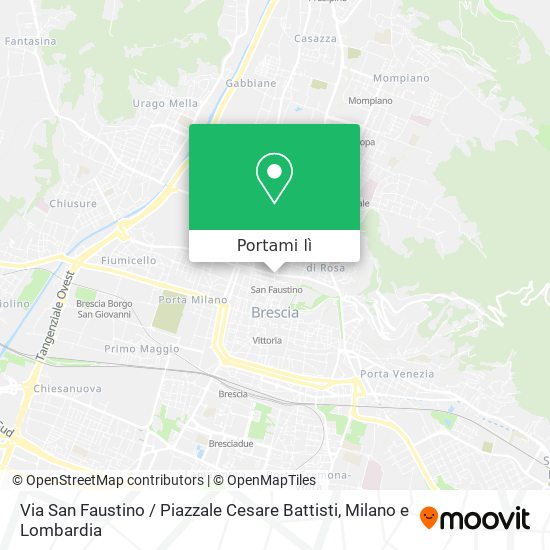 Mappa Via San Faustino / Piazzale Cesare Battisti