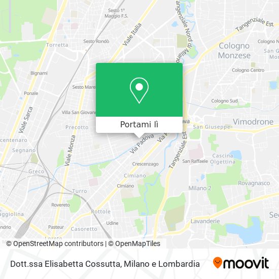 Mappa Dott.ssa Elisabetta Cossutta