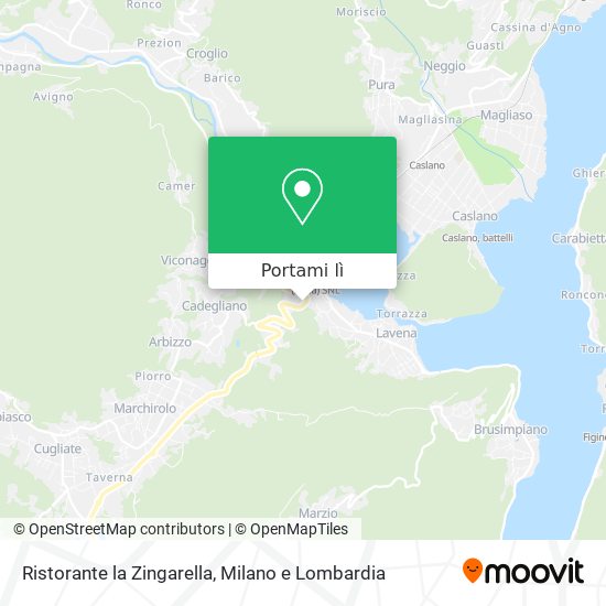 Mappa Ristorante la Zingarella