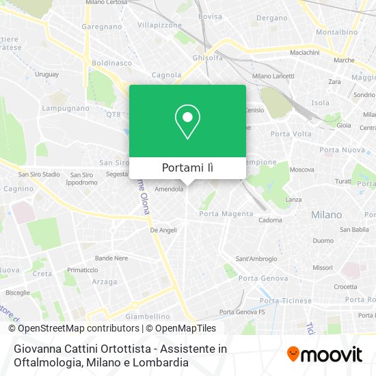 Mappa Giovanna Cattini Ortottista - Assistente in Oftalmologia