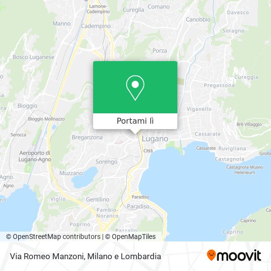 Mappa Via Romeo Manzoni