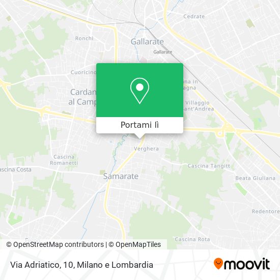 Mappa Via Adriatico, 10