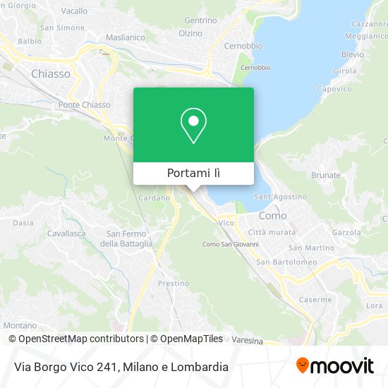 Mappa Via Borgo Vico 241